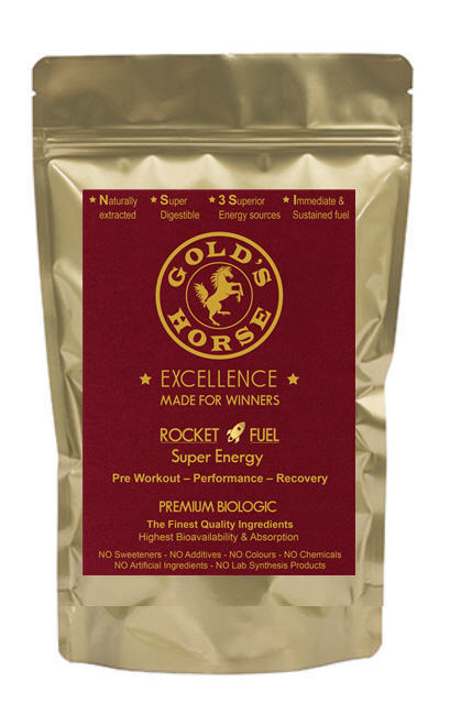 Golds Horse Excellence - Premium Bio Organic ROCKET FUEL super energy - Luxury natural ROCKET FUEL super energy - Luxury vegan ROCKET FUEL super energy - Premium natural ROCKET FUEL super energy - Top quality  ROCKET FUEL super energy  -  Organic Tapioca Malt Dextrins, Organic Coconut Flower Nectar, Glucose from Organic Algae photosynthesis