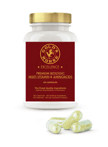 Golds Horse Excellence - Premium Bio Organic Multi-Vitamin + Aminoacids - Luxury natural Multi-Vitamin + Aminoacids - Luxury vegan Multi-Vitamin + Aminoacids - Premium natural Multi-Vitamin + Aminoacids - Top quality  Multi-Vitamin + Aminoacids